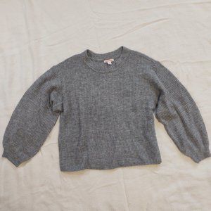 Joe Fresh puff sleeve sweater sz l/g